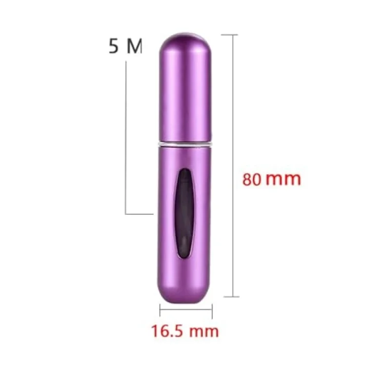 Parcbeny 14515 Pratik Doldurulabilir Mini Cep Parfüm Şişesi, şık ve kompakt tasarımıyla günlük kullanım için ideal bir aksesuardır.(5ML)