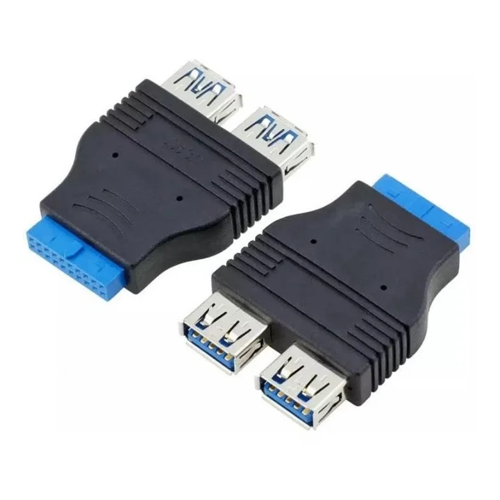Parcbeny 2449 19 Pin 2xUSB 3.0 To 9 Pin USB 2.0 Çevirici Dönüştürücü Adaptör