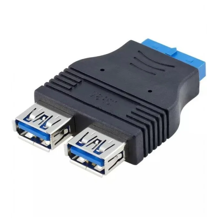 Parcbeny 2449 19 Pin 2xUSB 3.0 To 9 Pin USB 2.0 Çevirici Dönüştürücü Adaptör