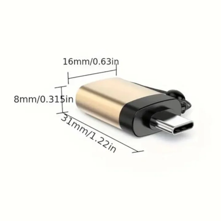 Parcbeny PM-3826 Type-C Otg Adaptör Flash Sürücüleri, Klavyel Ve Diğer Çevre Birimlerini Yeni Macbook Ve Diğer USB-C Cihazını Bağlamak İçin USB-C Bağlantı Noktasını USB 3.0 Bağlantı Noktas