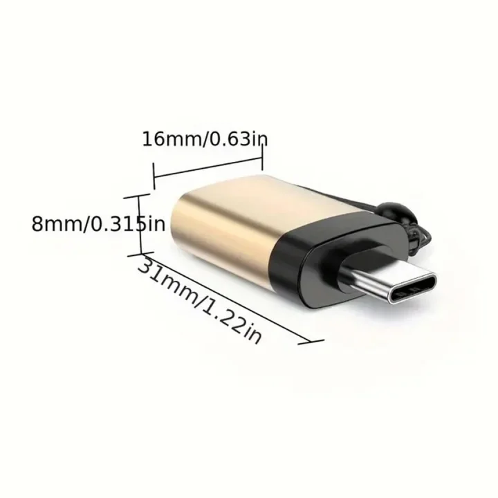 Parcbeny PM-3826 Type-C Otg Adaptör Flash Sürücüleri, Klavyel Ve Diğer Çevre Birimlerini Yeni Macbook Ve Diğer USB-C Cihazını Bağlamak İçin USB-C Bağlantı Noktasını USB 3.0 Bağlantı Noktas