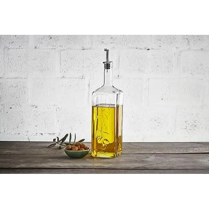 Paşabahçe Paşabahçe Homemade Metal Tıpalı Yağlık & Sirkelik, Şeffaf, 1 Litre