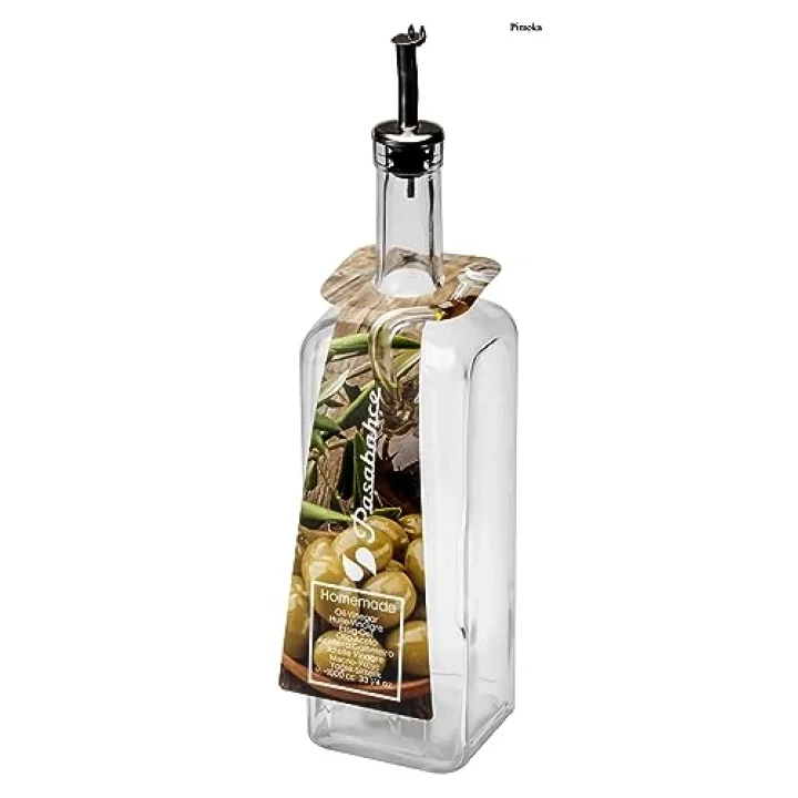 Paşabahçe Paşabahçe Homemade Metal Tıpalı Yağlık & Sirkelik, Şeffaf, 1 Litre