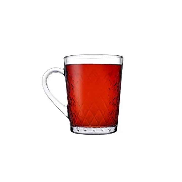 PAŞABAHÇE Ruby Kulplu Bardak 2li