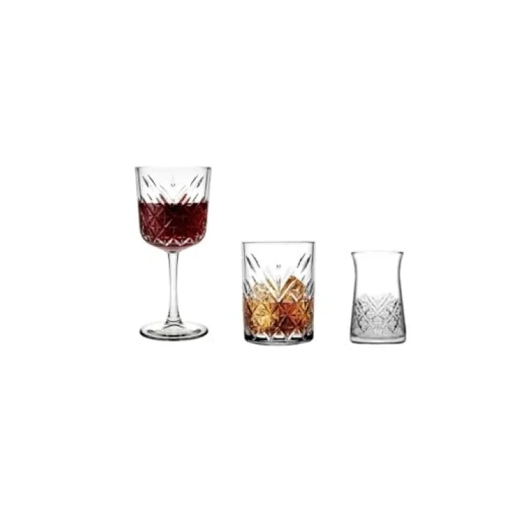 Paşabahçe Timeless 18 Parça Su Bardak Kadeh Çay Bardağı Takımı