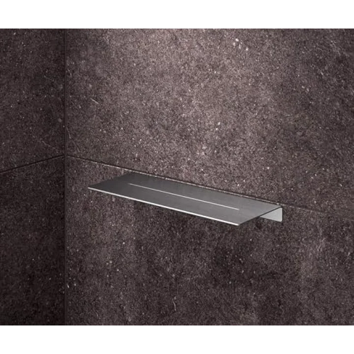 Paslanmaz Çelik 28cm Banyo Rafı Duş Rafı - VİDALI MONTAJ - INOX