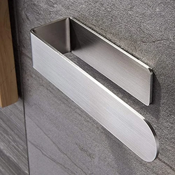 Paslanmaz Çelik Havlu Askısı - Kendinden Yapışkanlı - 28cm - inox - Model: Köln