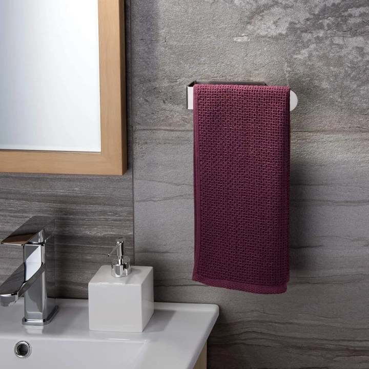 Paslanmaz Çelik Havlu Askısı - Kendinden Yapışkanlı - 28cm - inox - Model: Köln