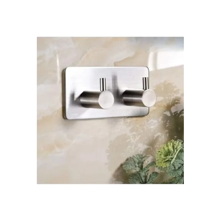 Paslanmaz Çelik Havlu/Bornoz Askısı / 2 Adet Ikili Askılık/Banyo Mutfak Havlu Askısı