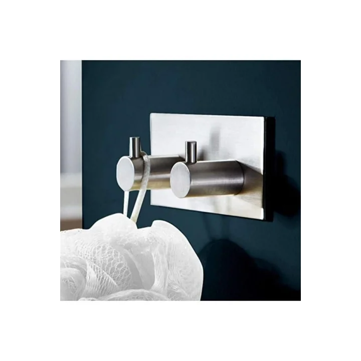 Paslanmaz Çelik Havlu/Bornoz Askısı / 2 Adet Ikili Askılık/Banyo Mutfak Havlu Askısı