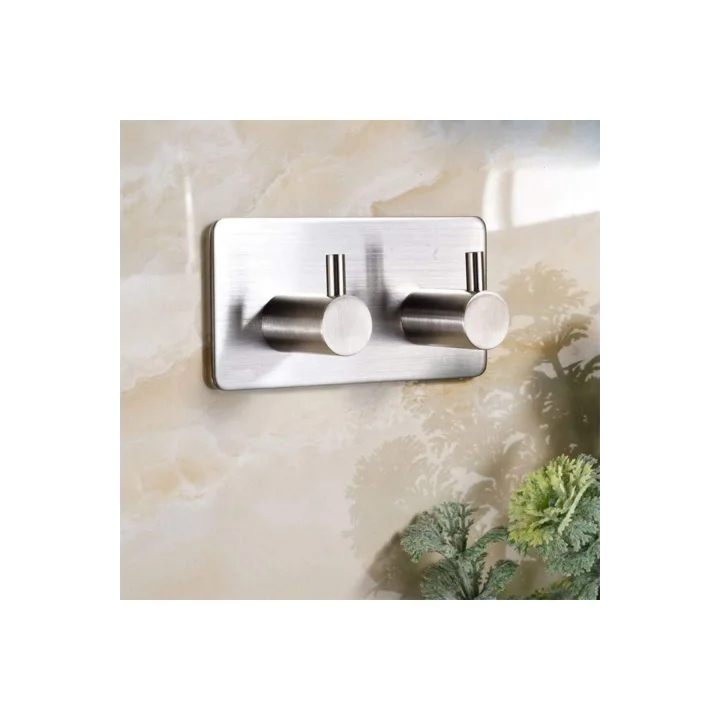 Paslanmaz Çelik Havlu/Bornoz Askısı / 2 Adet Ikili Askılık/Banyo Mutfak Havlu Askısı