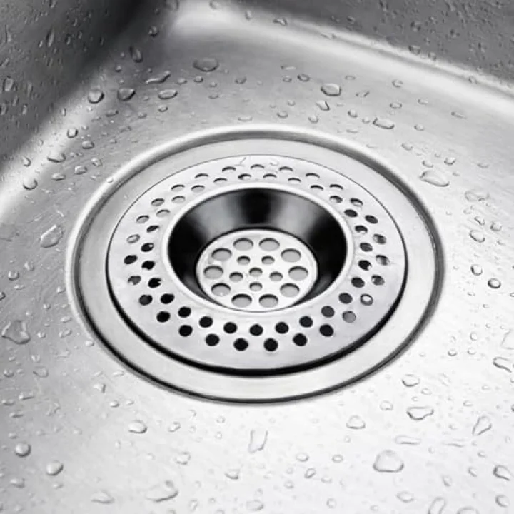 Paslanmaz Çelik Lavabo Süzgeci, 7 cm Çap, Yerli Üretim, 2 Adet