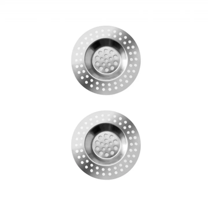 Paslanmaz Çelik Lavabo Süzgeci, 7 cm Çap, Yerli Üretim, 2 Adet