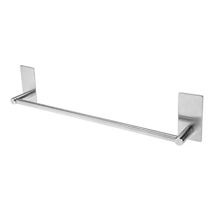 Paslanmaz Çelik SET 40cm Havluluk - Tuvalet Kağıdı Askılığı - Askılık ve Bornozluk - Kendinden Yapışmalı