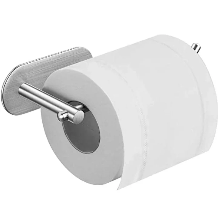 Paslanmaz Çelik SET 40cm Havluluk - Tuvalet Kağıdı Askılığı - Askılık ve Bornozluk - Kendinden Yapışmalı