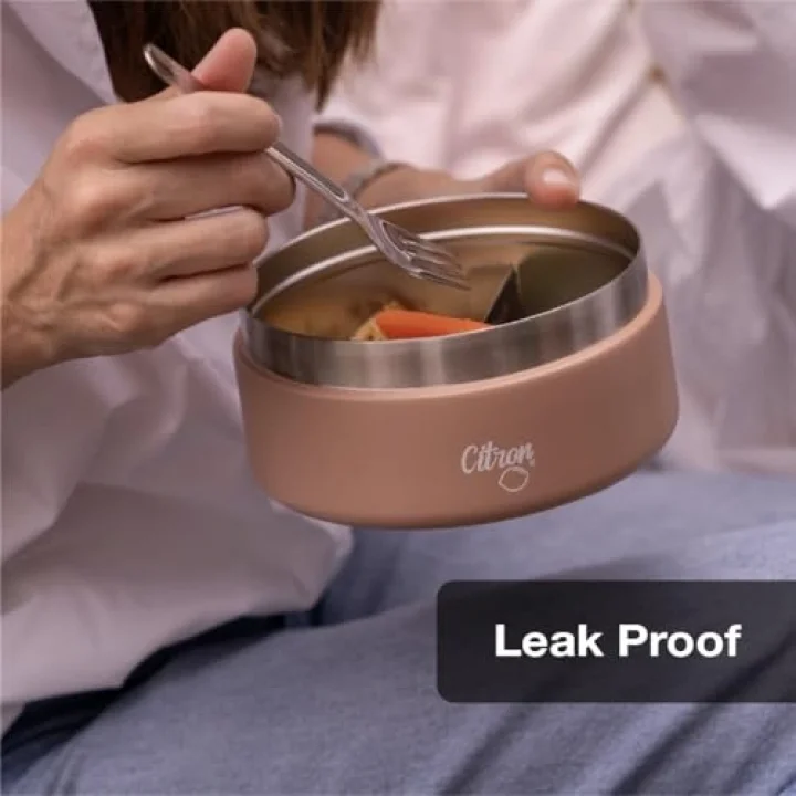 Paslanmaz çelik yalıtımlı cam, 400 ml, vakumlu kilitli ve Easy-Lock sistemi, sızdırmaz, yetişkinler ve çocuklar için ideal, mor