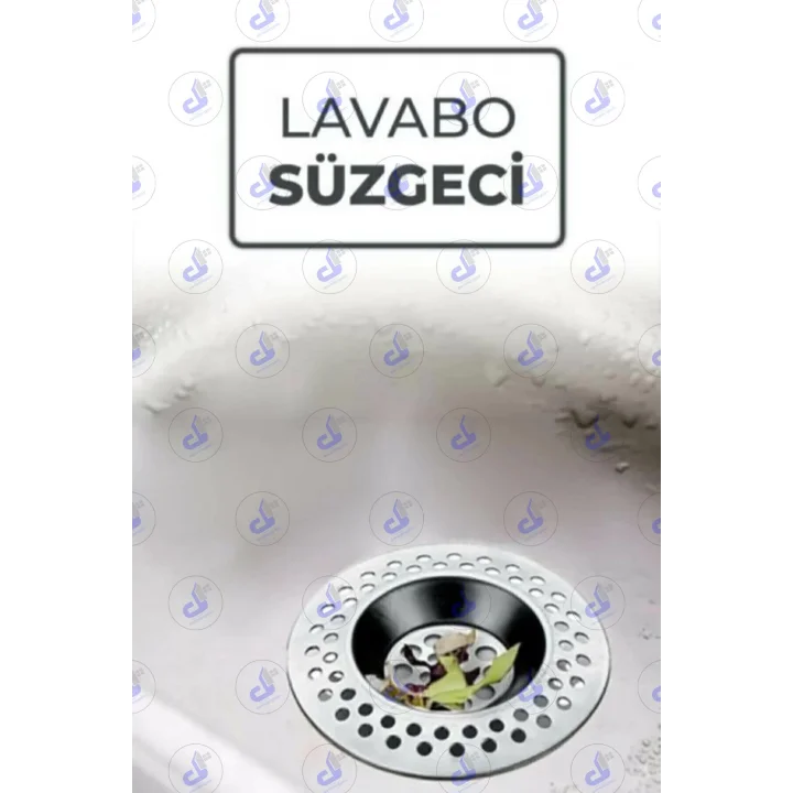 Paslanmaz Metal Lavabo Süzgeci