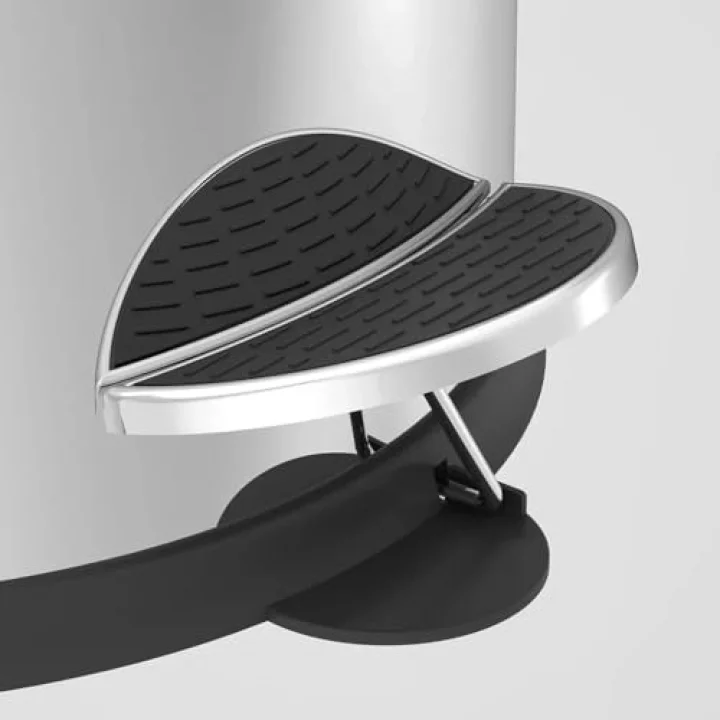Paslanmaz Metal Pedallı Çöp Kovası 12 LT Siyah