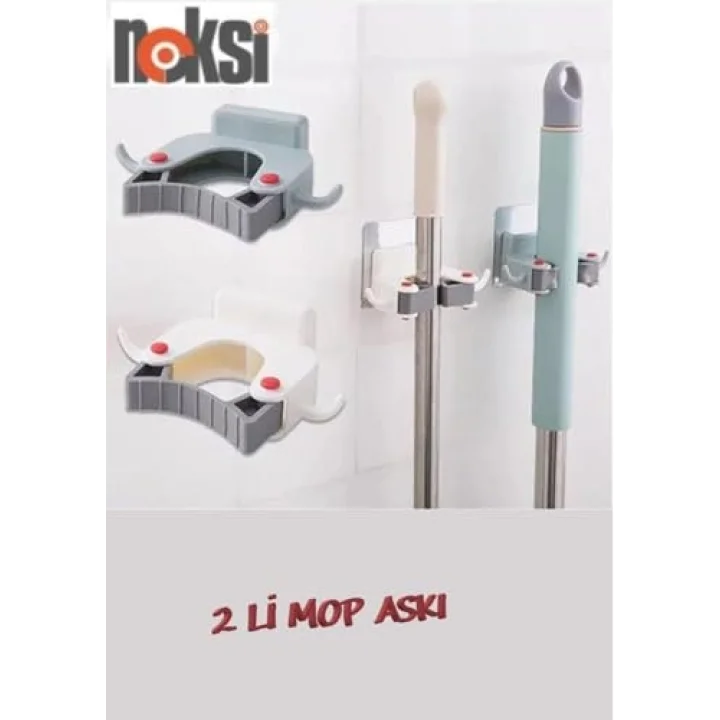 Paspas,Süpürge,Fırça Ve Mop Askısı-Sap Tutucu-Mutfak Ve Banyo Askısı (İkili)