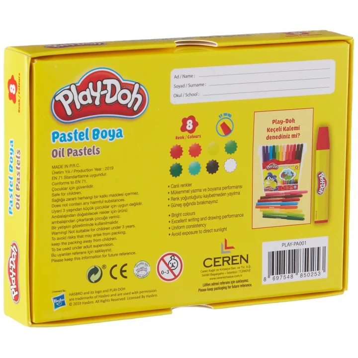 PASTEL BOYA 8 RENK