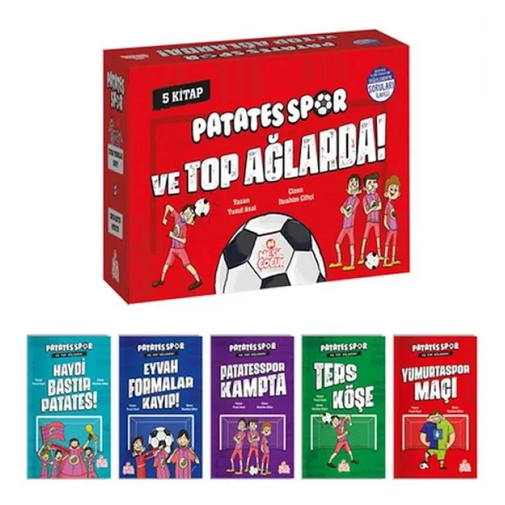 Patatesspor Ve Top Ağlarda (5 Kitap+Soru Kitapçığı)
