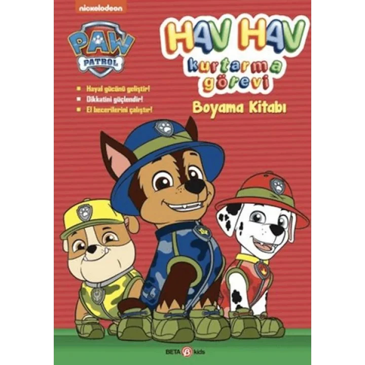 Paw Patrol Hav Hav Kurtarma Görevi Boyama Kitabı