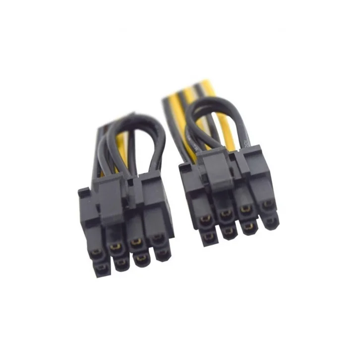 Pci e 8 Pin (6+2) 2X Pci-e Ekran Kartı Power Çoklayıcı Kablosu 4302