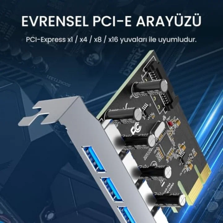 PCI-E Express 1000 Mbps Gigabit Harici RJ45 Ethernet Ağ Kartı