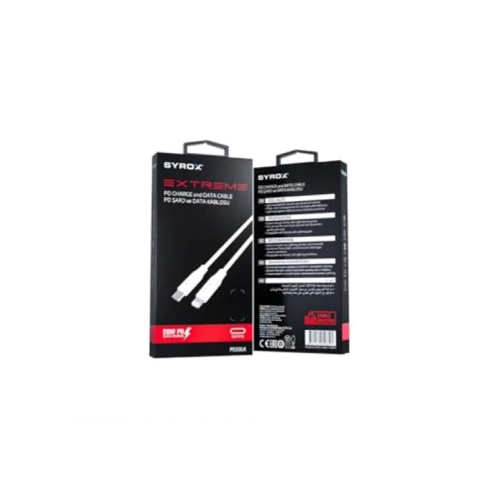 PD20LK 3.0A 20W 1mt Type-C - Lightning Şarj & Data Kablosu - Beyaz