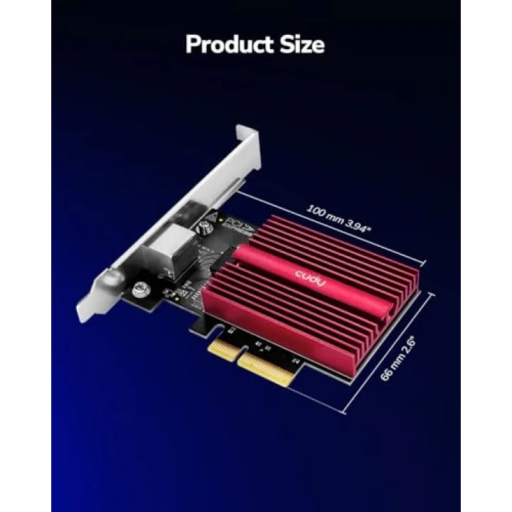 PE10G WOL 10.000Mbps Multi-Gigabit PCI Express Ethernet Ağ Kartı