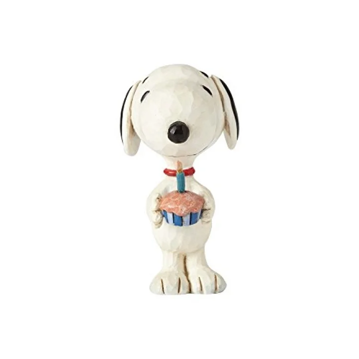 Peanuts by Jim Shore Snoopy doğum günü figürü, 7,6 cm, çok renkli