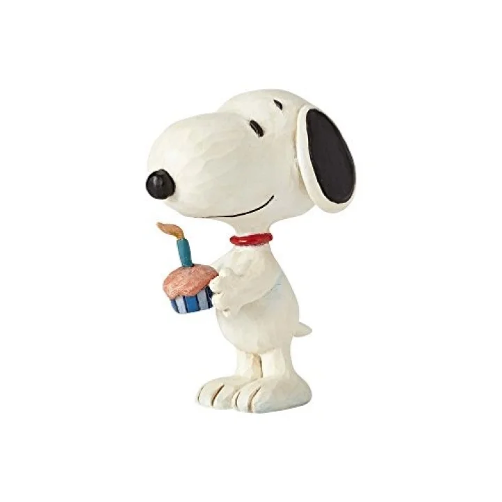 Peanuts by Jim Shore Snoopy doğum günü figürü, 7,6 cm, çok renkli