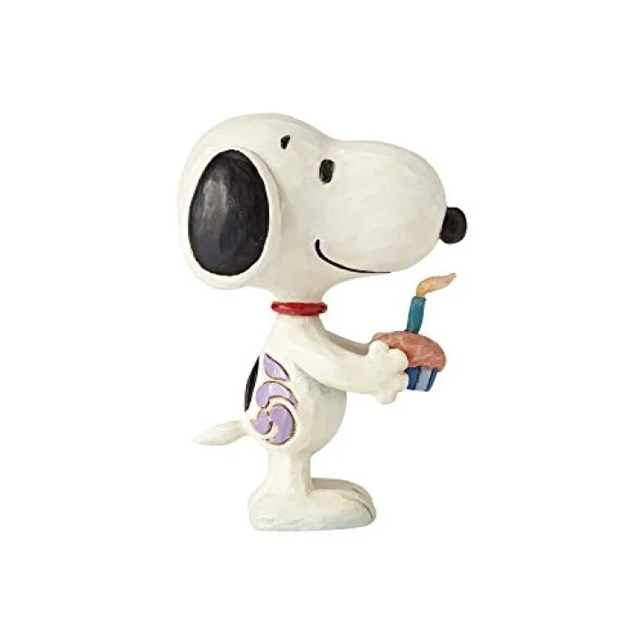 Peanuts by Jim Shore Snoopy doğum günü figürü, 7,6 cm, çok renkli