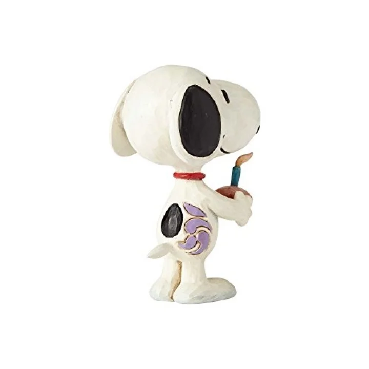 Peanuts by Jim Shore Snoopy doğum günü figürü, 7,6 cm, çok renkli