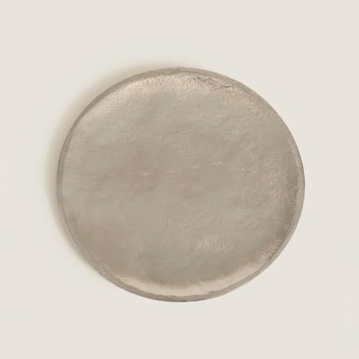 Pearl Dekoratif Tabak 30 Cm Gümüş