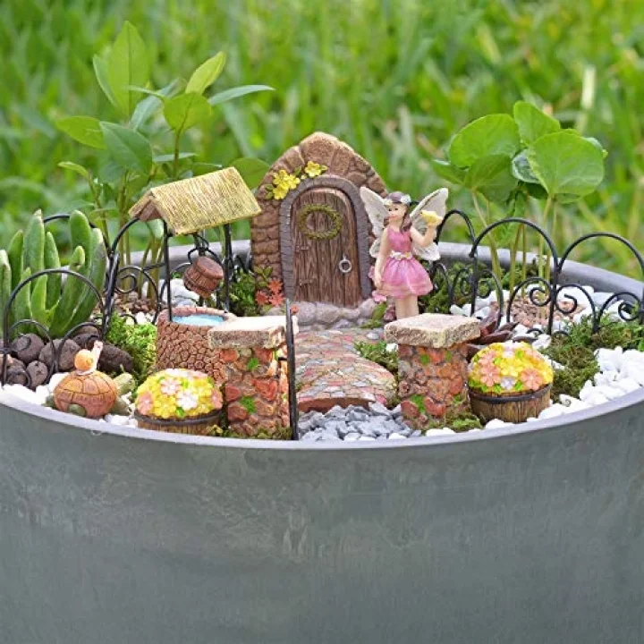 Pebble Lane Peri Bahçesi Seti, Poliresin, 11 Parça