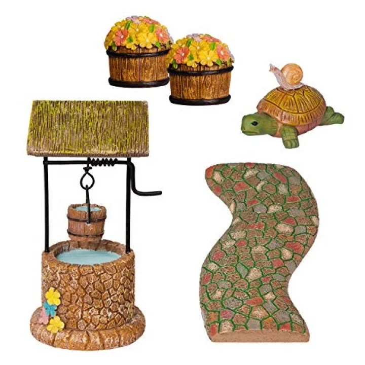 Pebble Lane Peri Bahçesi Seti, Poliresin, 11 Parça