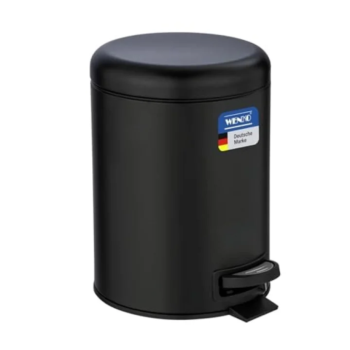 Pedallı Çöp Kovası Paslanmaz Çelik 5 L. Alassio, Parlak, Parlak Gümüş, 5 litre, 21 x 24 x 28 cm