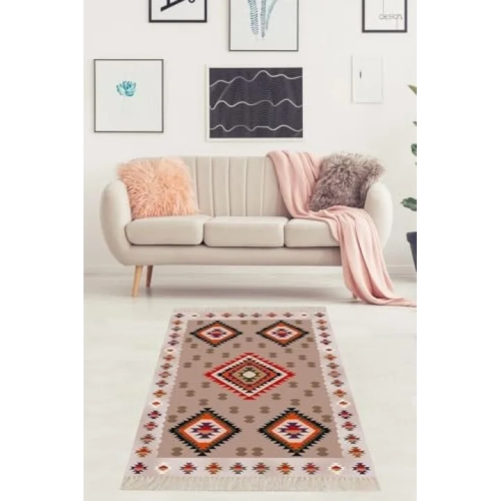Pelangi Kaymaz Taban Halı, Bej 120 x 160