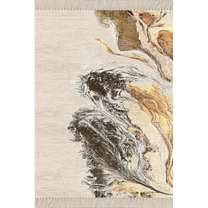 Pelangi Kaymaz Taban Salon Halı, Bej 100 x 100