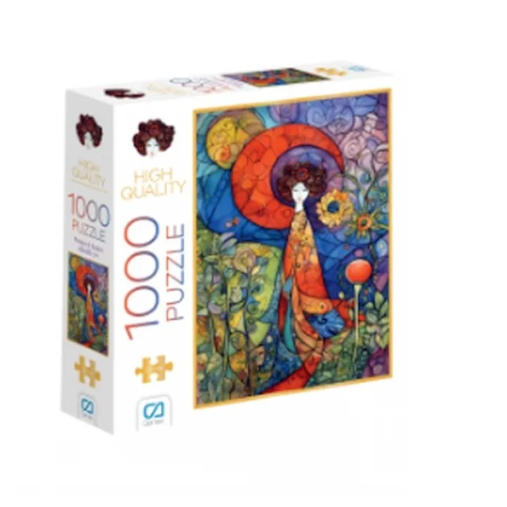 Pelerinli Kadın Puzzle 1000