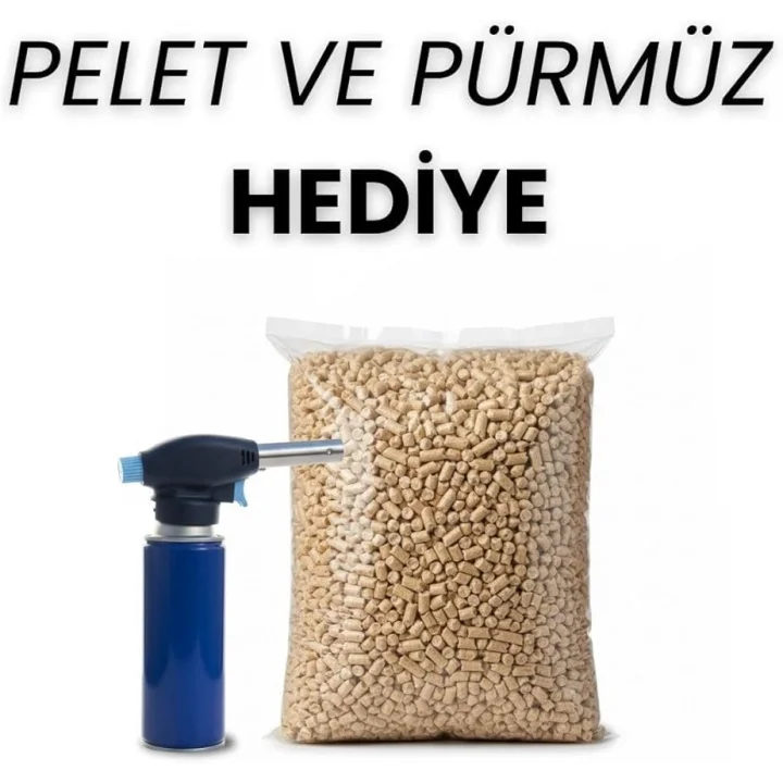 Pelet Soba Roket Soba 85 Cm - Pürmüz&Pelet Hediyeli