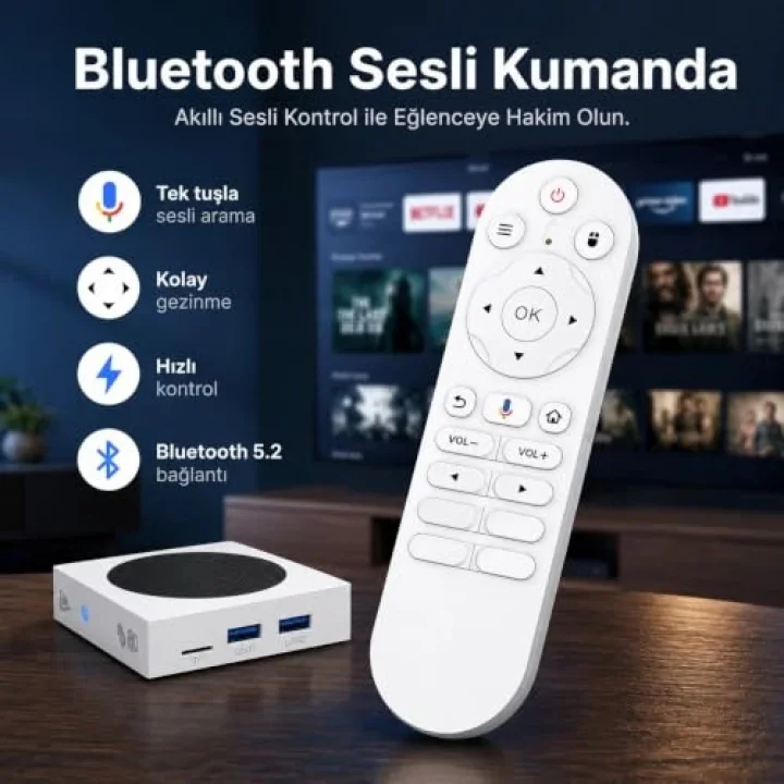 PELL C5 PRO 8K Android 14 TV Box 4GB 64GB, Wi-Fi 6 Smart Media Player