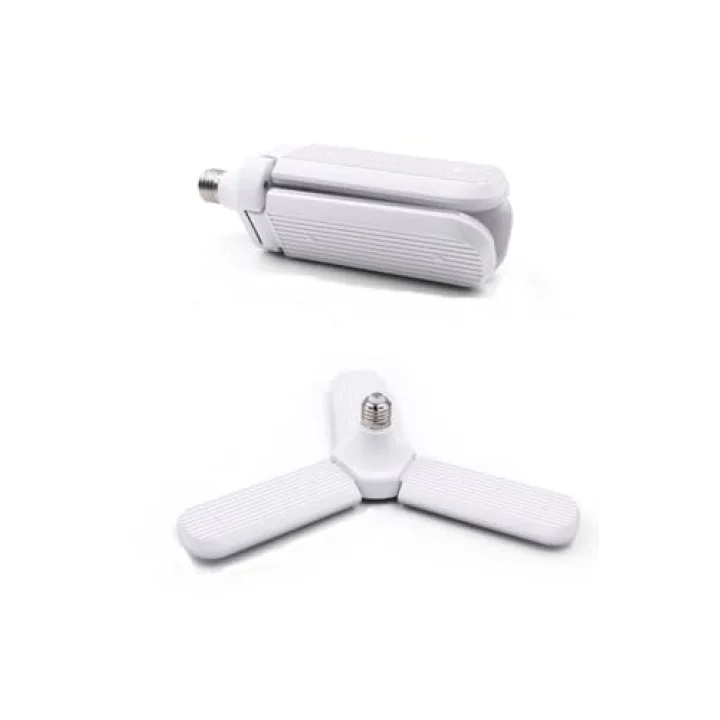Pervane Led Ampul 3 Kollu Katlanabilir Cata 42w 6400k Beyaz Işık Yaprak Led Ampul