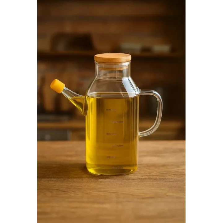 Petto - Bambu Kapaklı Yağdanlık 600ml