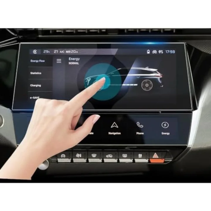 Peugeot 408 10 İnç İle Uyumlu Ekran Koruyucu Multimedya Şeffaf Nano