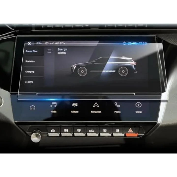 Peugeot 408 10 İnç İle Uyumlu Ekran Koruyucu Multimedya Şeffaf Nano