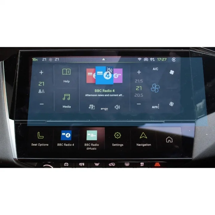 Peugeot 408 10 İnç İle Uyumlu Ekran Koruyucu Multimedya Şeffaf Nano