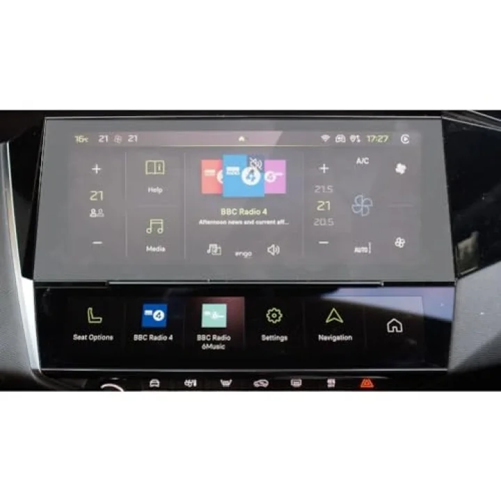 Peugeot 408 10 İnç İle Uyumlu Mat Ekran Koruyucu Multimedya Şeffaf