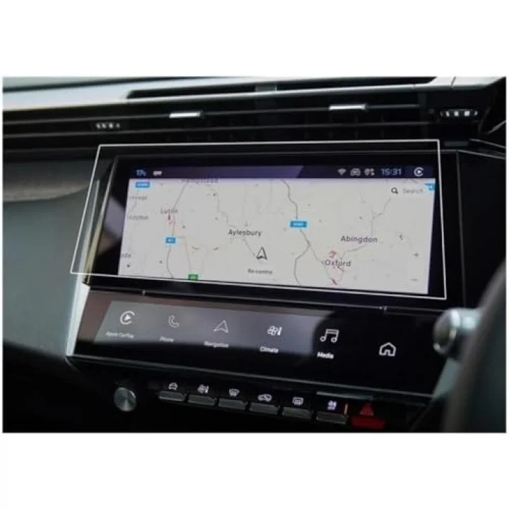 Peugeot 408 10 İnç İle Uyumlu Mat Ekran Koruyucu Multimedya Şeffaf